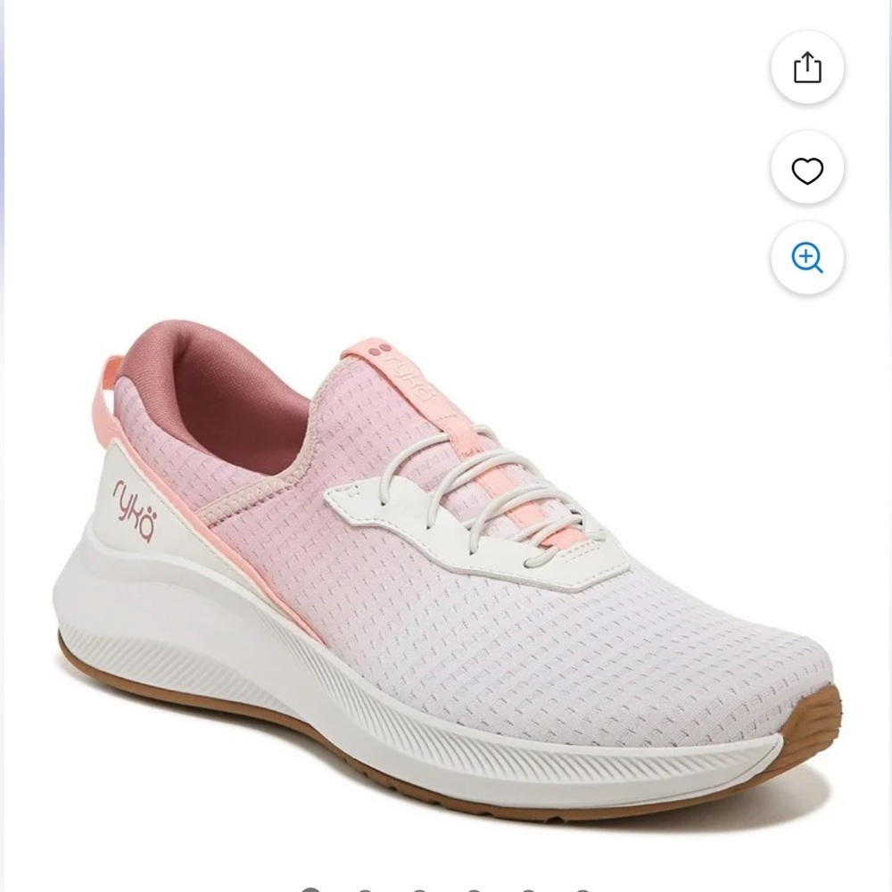 Ryka Pink and White Women's Sneakers Size 8.5 Walking Running Athletic - Picture 1 of 8